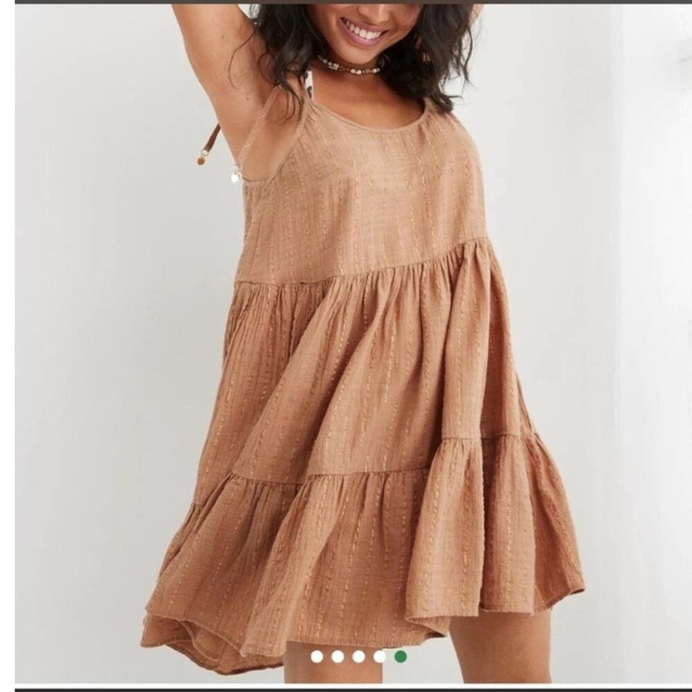 Aerie Magic Hour Boho Cover-Up Tiered Sundress - Size Large